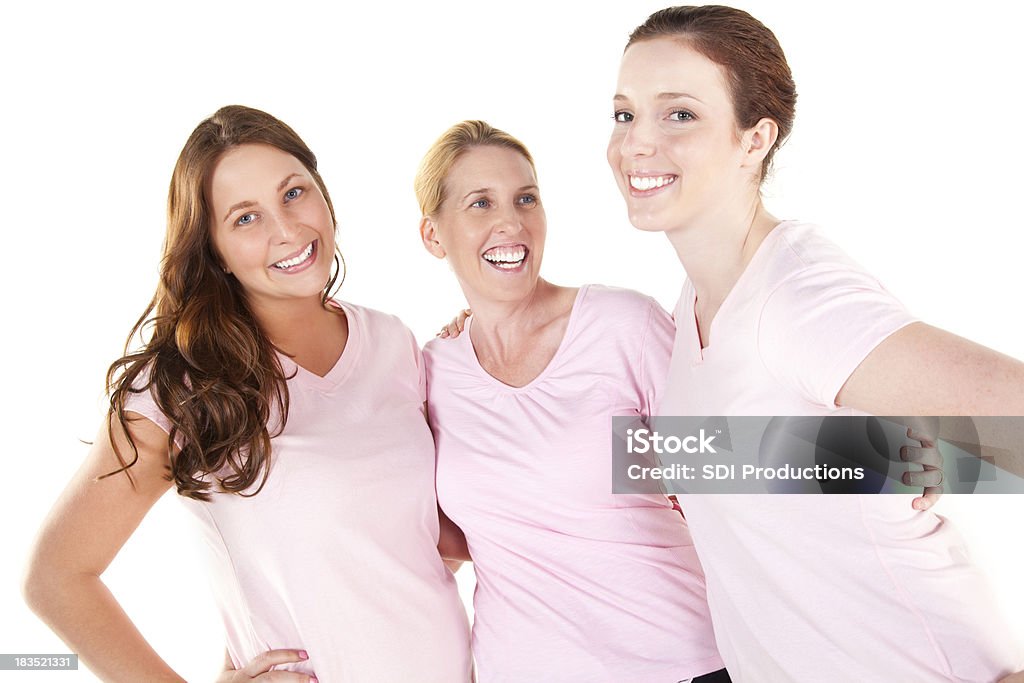 Mulheres jovens em rosa próximos - Foto de stock de Figura para recortar royalty-free