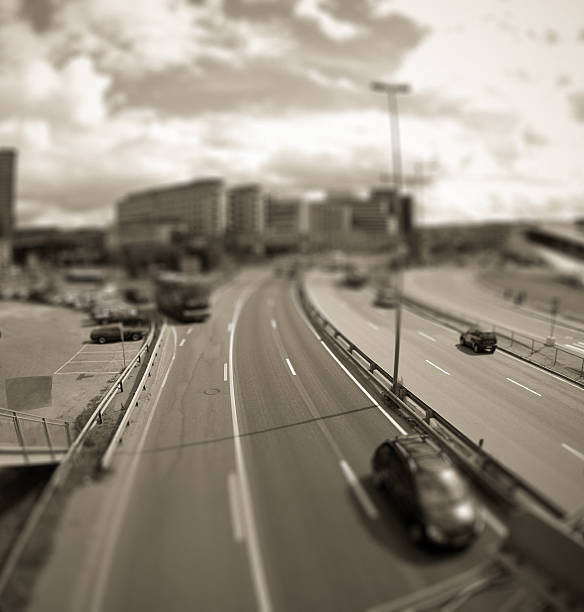 istock Urban rush hour in city downtown - Tilt Shift 183521842