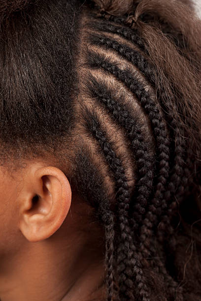 istock Afro female hair with extension. 183522018