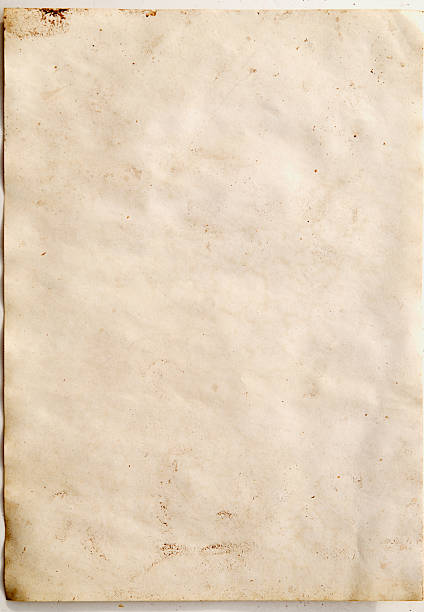 Old piece of paper in rusty color