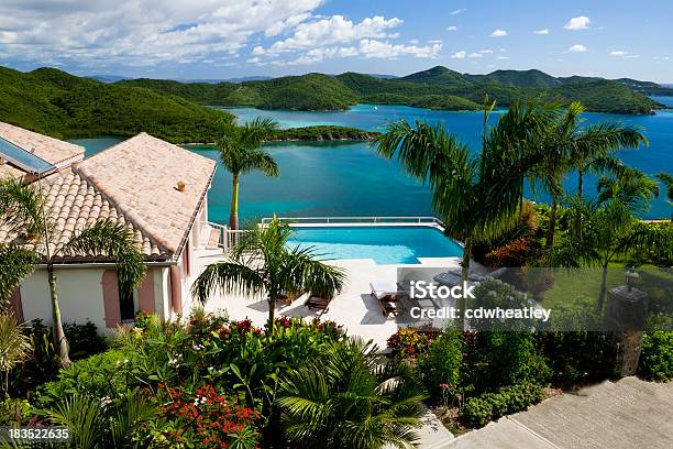 Willa W Luksusowy Karaibskie Wyspy Dziewiczetropikalny Wakacje - zdjęcia stockowe i więcej obrazów Dom wakacyjny