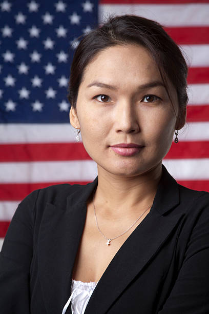 istock Patriotic Woman 183523479