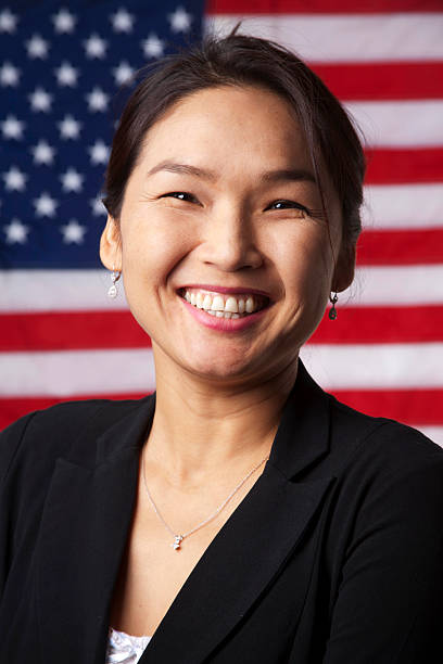 istock Patriotic Woman 183523480