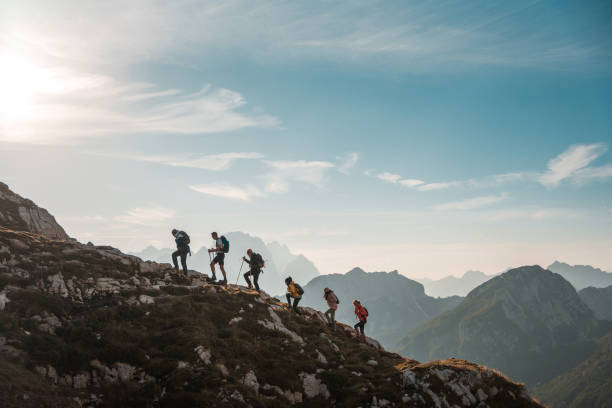 istock Diverse Friends Having Fun Hiking in the Mountains 1835249312