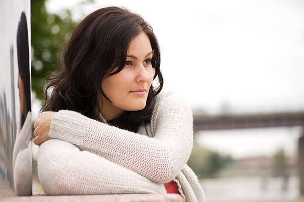istock Young woman in her thoughts 183526011