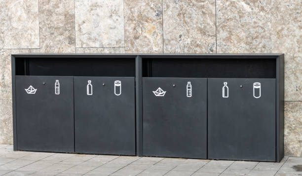 istock Garbage container for recycling garbage and waste. Environment care pollution trash recycling management concept 1835264768