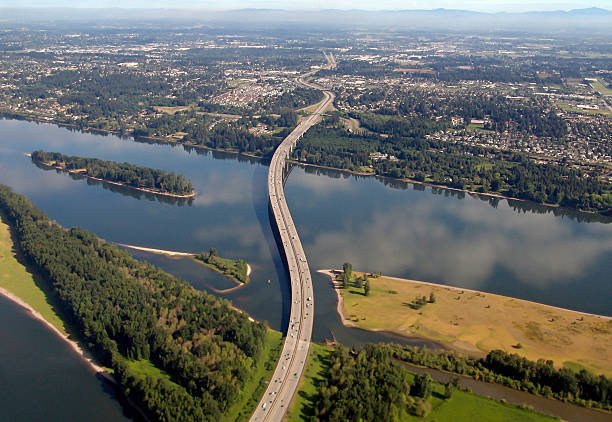 I-205 Glenn Jackson Bridge War Vetrans Memorial Freeway  Oregon Washington