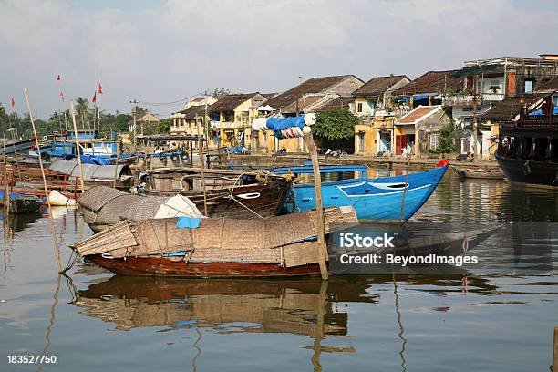 Río Barcos Hoi Un Foto de stock y más banco de imágenes de Hoi An - Hoi An, Agua, Agua estancada