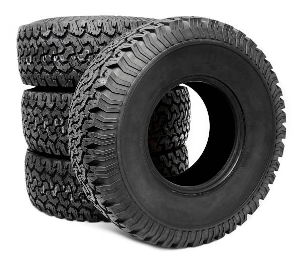 Truck Tire on white