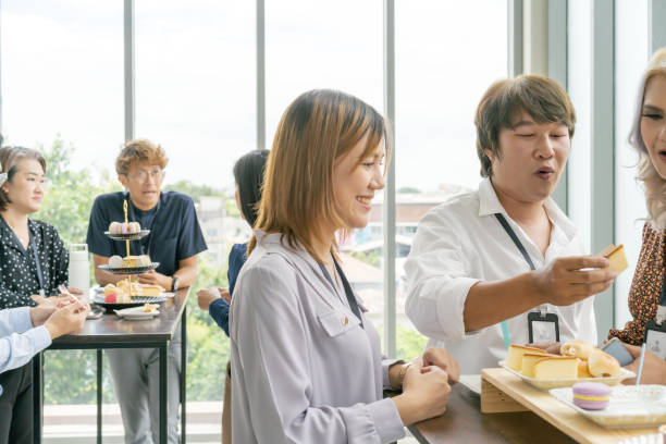 istock Business People Having a snack and dessert during the break 1835293229