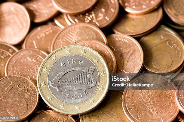 Irlandese Moneta Euro - Fotografie stock e altre immagini di Affari - Affari, Close-up, Composizione orizzontale
