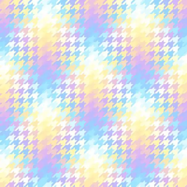 Vector illustration of Diagonal plaid pattern. Moire overlapping effect. Vector seamless image.