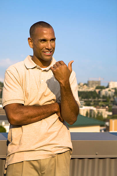 Handsome young African American man