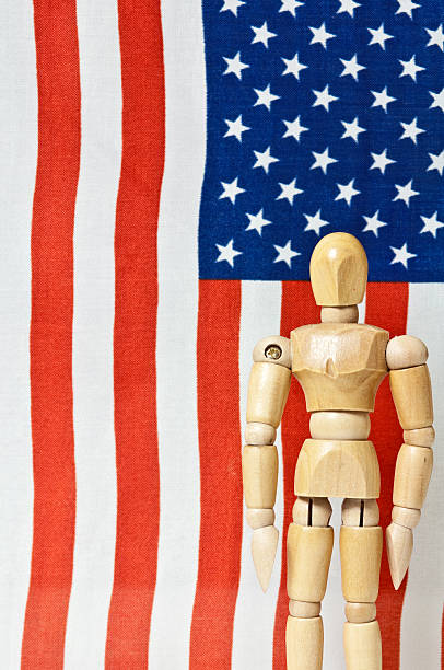 istock Person with American Flag 183530188