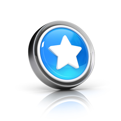 star glossy 3D icon. suitable for famous, favorite, bookmarks and starred featured items and topics..