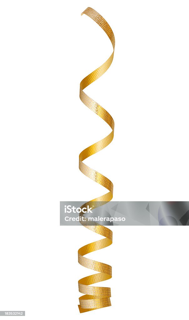 Golden serpentina - Foto de stock de Artigo de decoração royalty-free