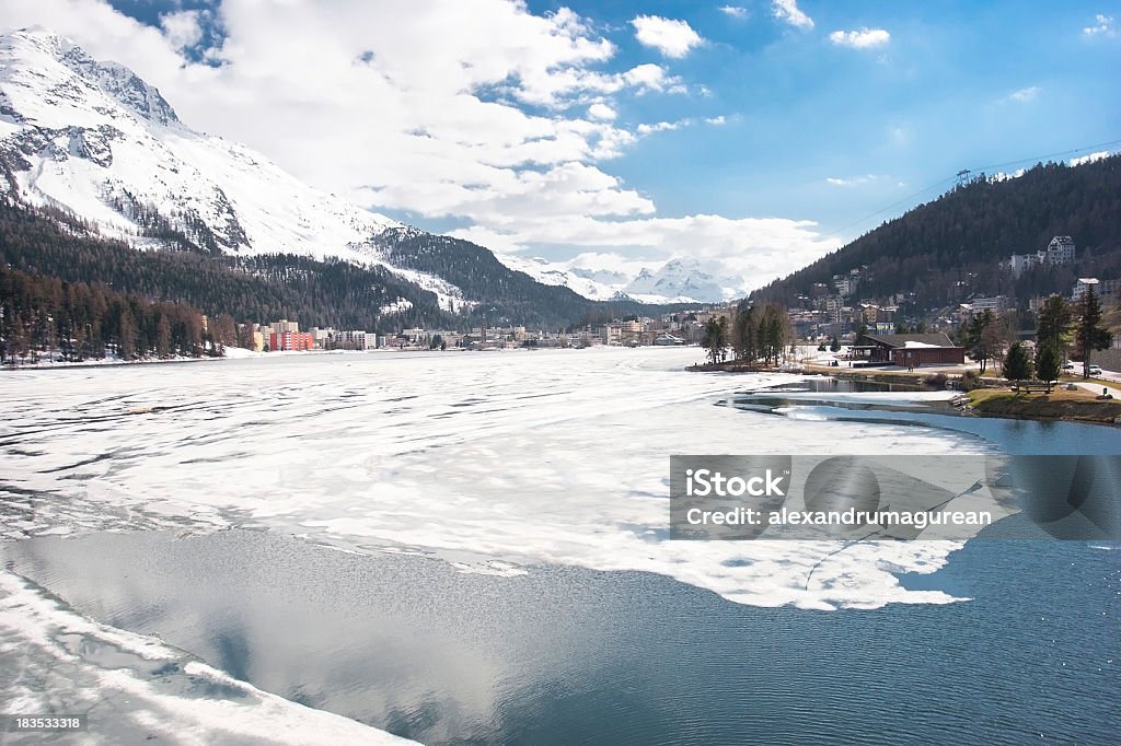 St. Moritz - Lizenzfrei Anhöhe Stock-Foto