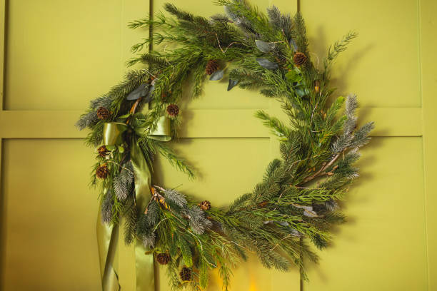 istock Christmas wreath. Home decor 1835333257