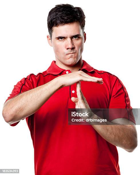 Male Portrait Stock Photo - Download Image Now - Polo Shirt, Men, Red