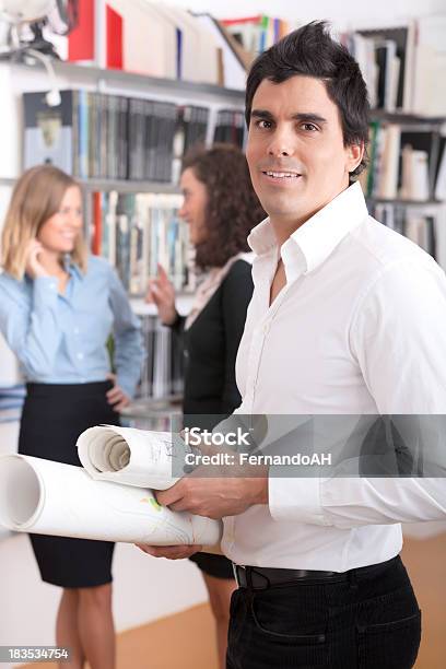 Architects At Work Stock Photo - Download Image Now - 20-29 Years, 25-29 Years, 30-34 Years