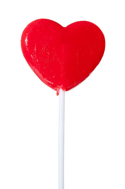 istock Red Valentine Heart Lollipop 183534903