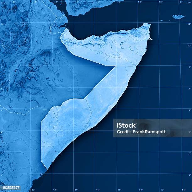 소말리아에 Topographic 맵 소말리아에 대한 스톡 사진 및 기타 이미지 - 소말리아, 지도, 아덴 만