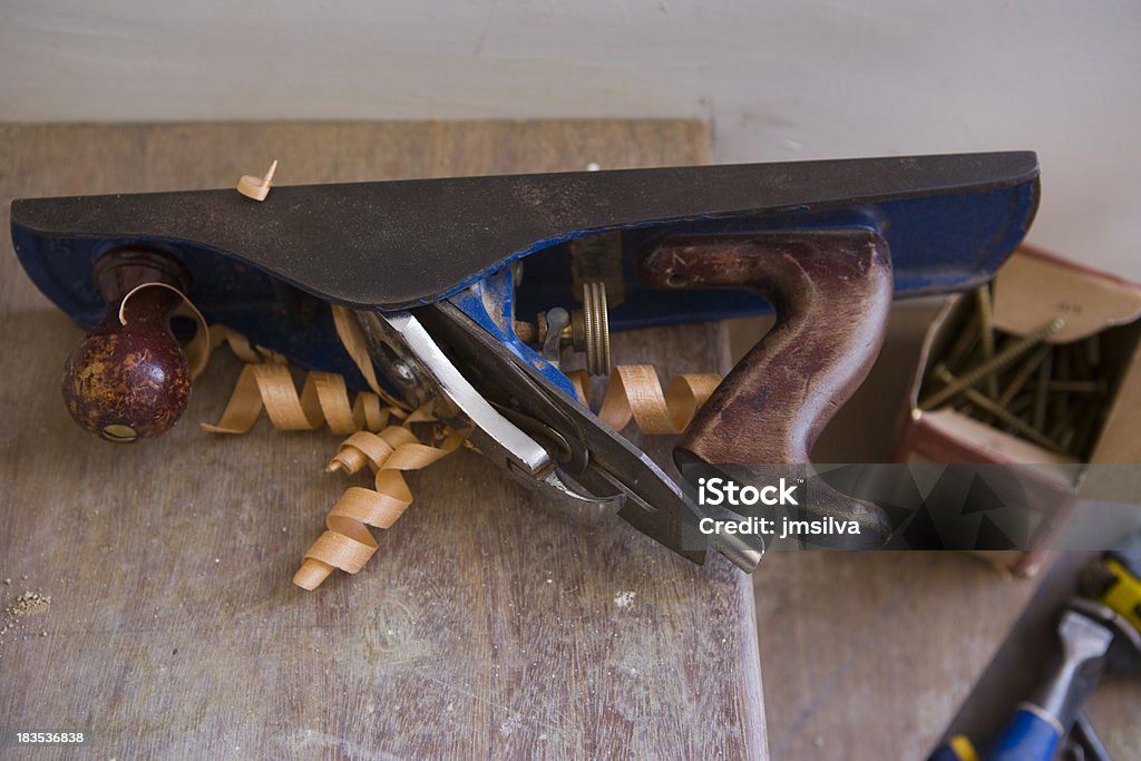 Cepillo para madera - Foto de stock de Clavo - Herramienta de trabajo libre de derechos