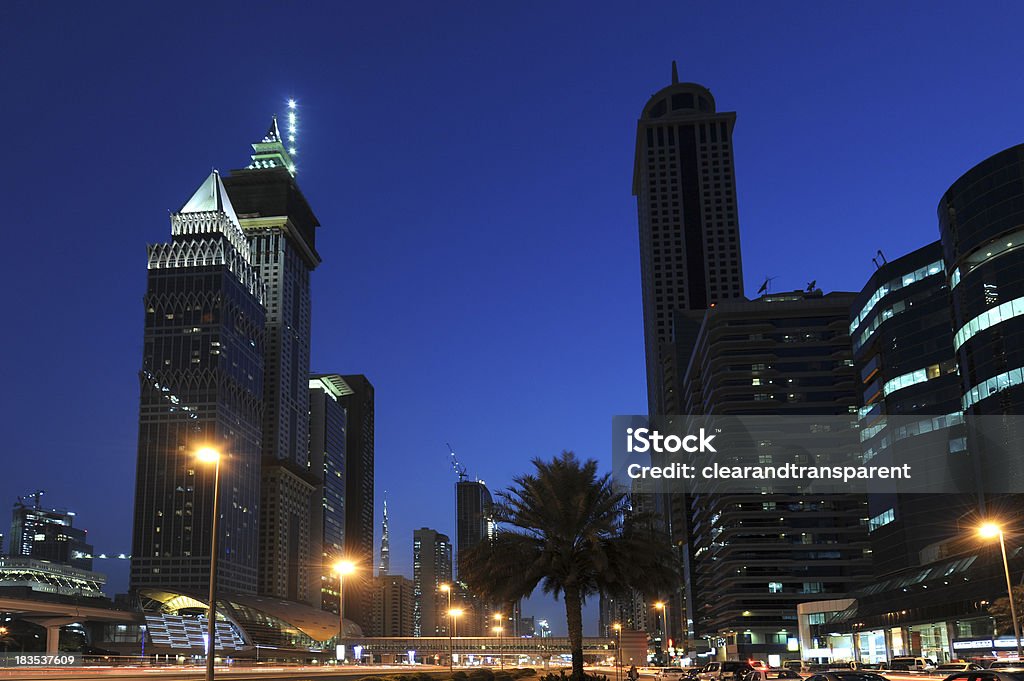 Dubai à noite - Royalty-free Anoitecer Foto de stock