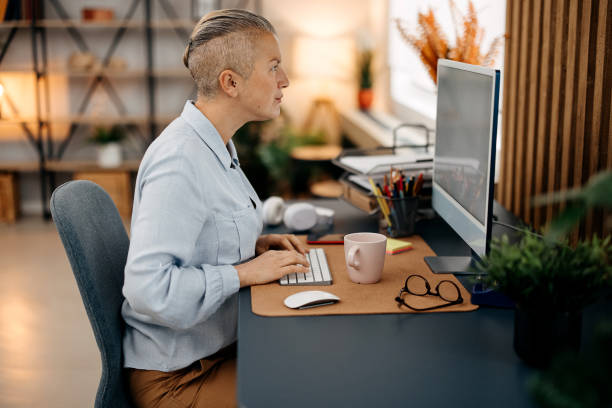 istock Woman working at home 1835376866