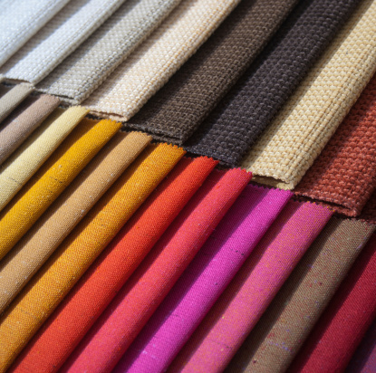 Fabric Color samples of stock clothes