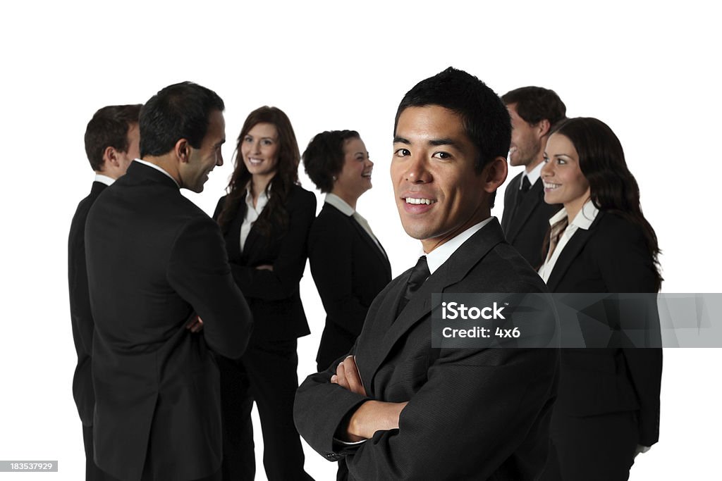 Grupo de negócios conversar e mingling - Royalty-free Funcionamento em rede Foto de stock