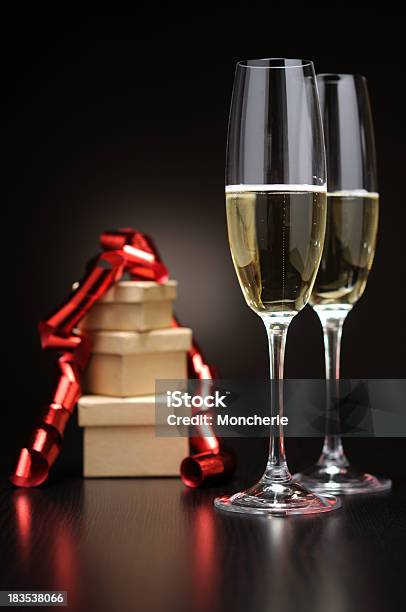 Celebration With Champagne Stock Photo - Download Image Now - Alcohol - Drink, Anniversary, Artificial