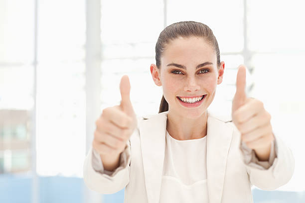 istock Businesswoman Showing Her Approval 183538204