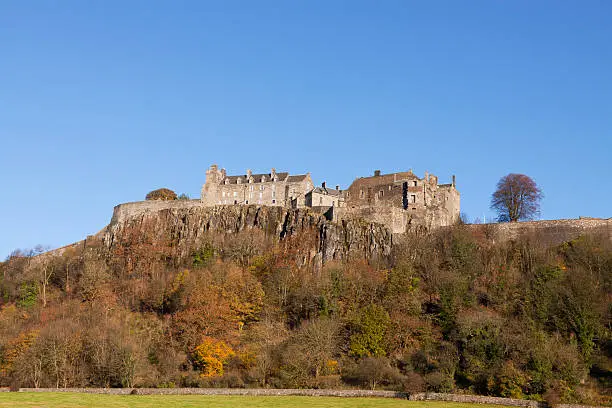 View of Stirling Castle on a beautiful Autumn day.