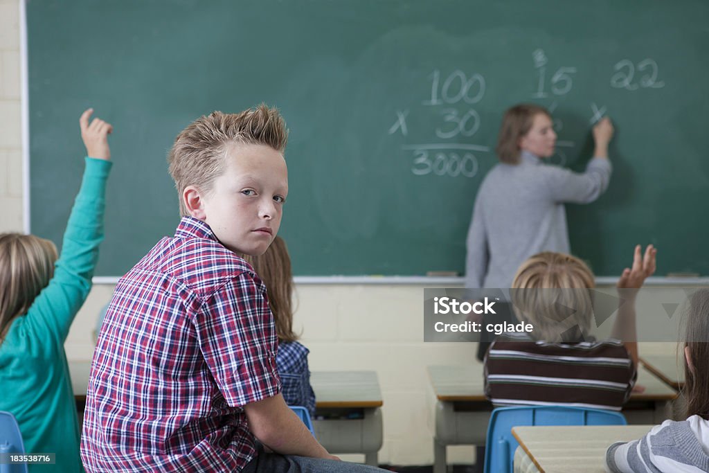 Jovem estudante masculino - Foto de stock de Distraído royalty-free