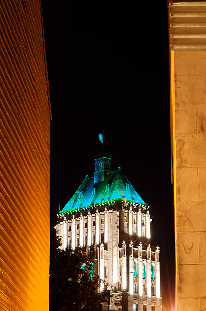 istock Quebec City highrise illuminated at night 183538728