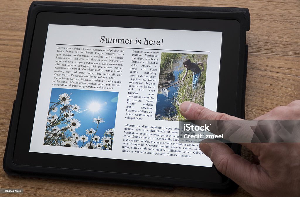 Digital Tablet - Lizenzfrei Artikel - Publikation Stock-Foto