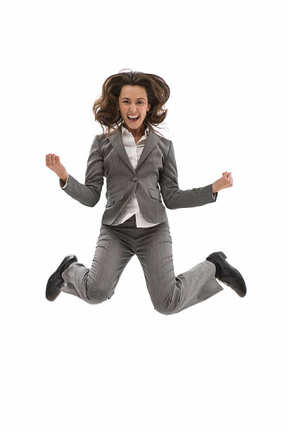istock Young business woman jump 183539192