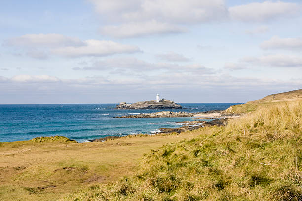 istock Godrevy lighthouse island on the north coast of Cornwall 183540714