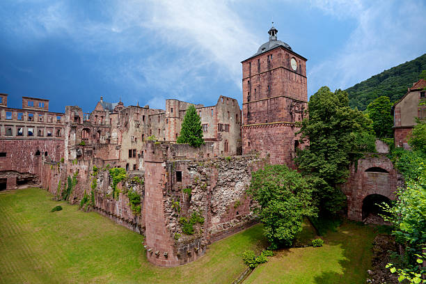 castle "Ruins of medieval castle, Heidelberg, Germanysee other similar images:" heidelberg germany photos stock pictures, royalty-free photos & images