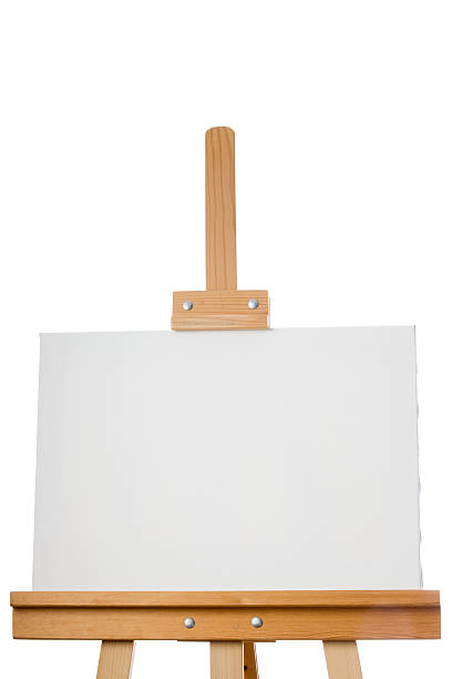 istock Artist blank painting easel 183543603