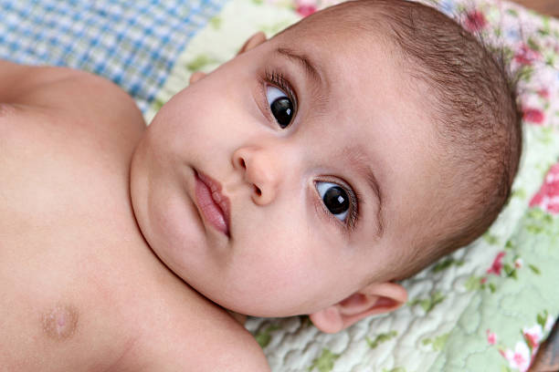 その他 Baby Face VOL.5 Beautiful Baby Face Stock Photo - Download Image Now - 2-5 Months