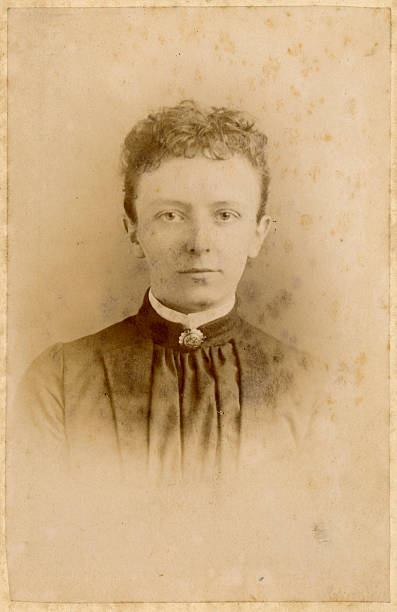 istock Young Victorian Woman Old Photograph 183544040
