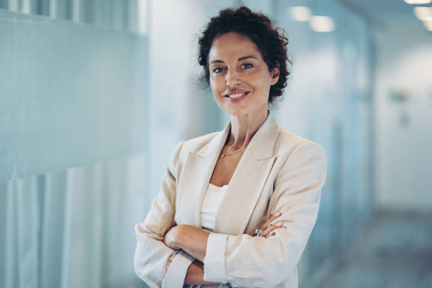 istock Smiling middle aged businesswoman 1835445829