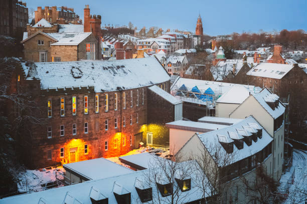 istock Snow Covered Dean Village, Edinburgh 1835456836
