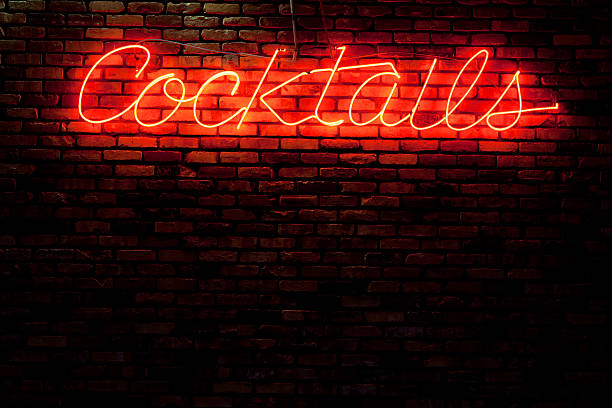 istock Neon bar sign on a brick wall 183546226