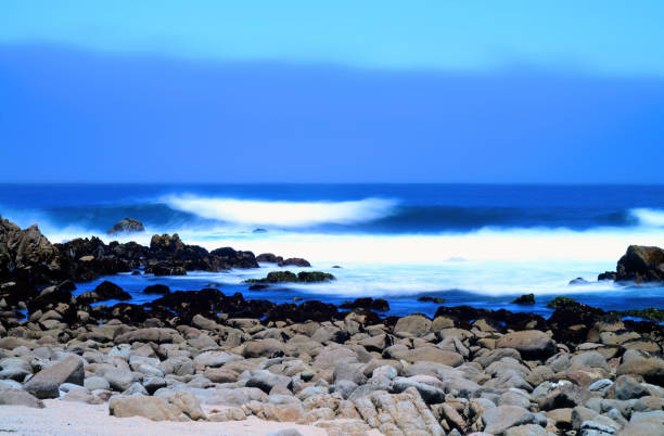 istock Surf Breaking Asilomar State Marine Reserve California Time Lapse 1835466811