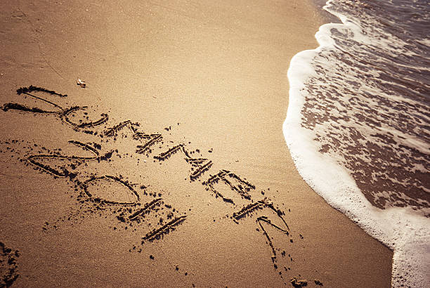 istock Summer trip 2011 message in the sand 183548856