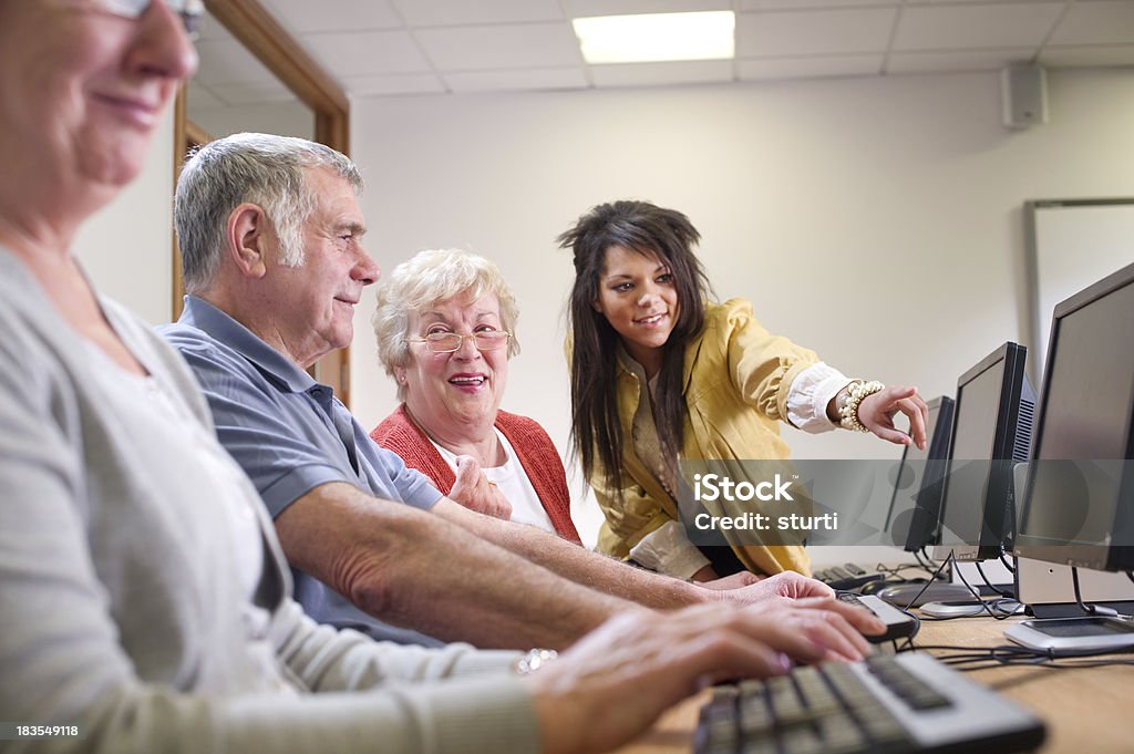 Adult Computer Class Images Computer Studies Class Stock Photo - Download Image Now - Computer Lab ...
