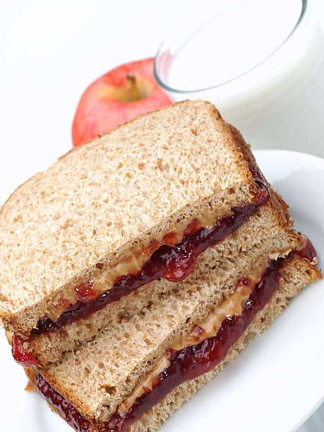 istock PB&J Sandwich on Whole Wheat 183549187